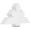 Ekena Millwork Kennewick Architectural Grade PVC Gable Bracket, 36"W x 19 1/2"H x 6"D x 6"F, 13/12 Pitch GBP036X20X0606KEN00 - alternate 1